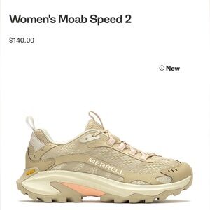 Merrell Womens Moab Hiking Boot Shoe Moab Speed Khaki 7.5 New In Box!